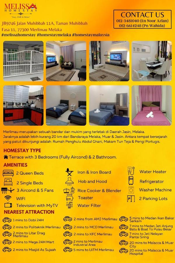Melissa Homestay Merlimau Екстер'єр фото